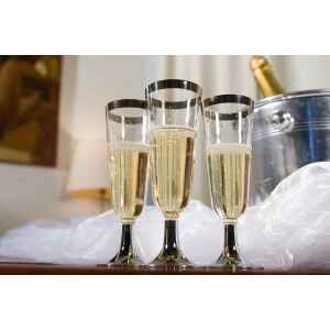 Bicchieri di Plastica Cerimonie Champagne 150 cc Extra