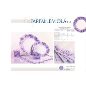 Bicchieri di Plastica PPL Farfalla Viola 250 cc 3 confezioni Extra