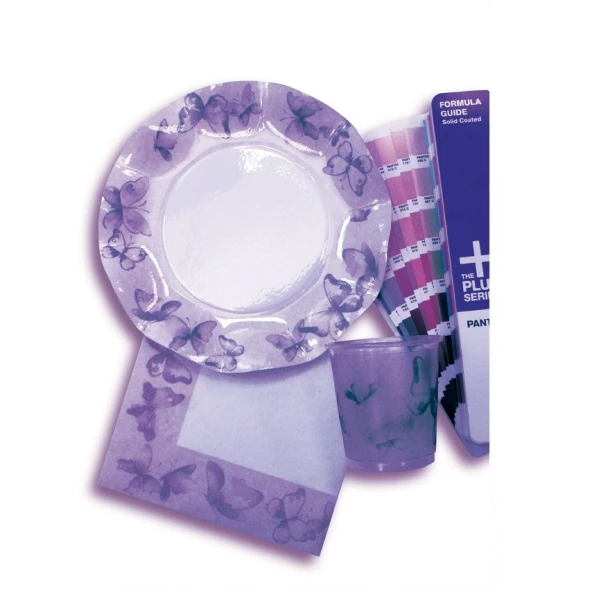Bicchieri di Plastica PPL Farfalla Viola 250 cc 3 confezioni Extra