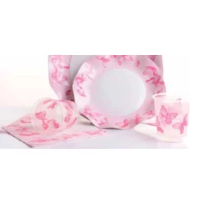 Bicchieri di Plastica PPL Farfalla Rosa 250 cc 3 confezioni Extra