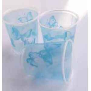 Bicchieri di Plastica PPL Farfalla Turchese 250 cc 3 confezioni Extra