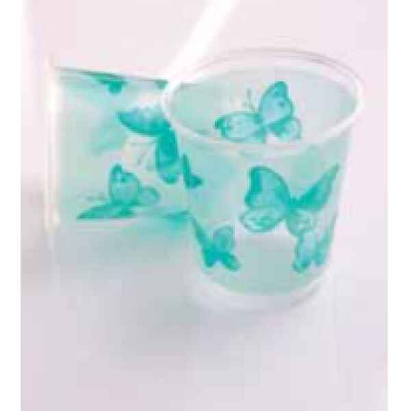 Bicchieri di Plastica PPL Farfalla Verde 250 cc 3 confezioni Extra