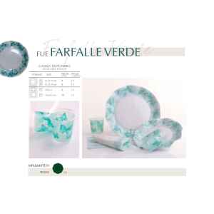 Bicchieri di Plastica PPL Farfalla Verde 250 cc 3 confezioni Extra
