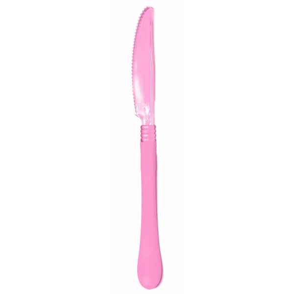 Extra Coltelli di Plastica Clear Head Rosa