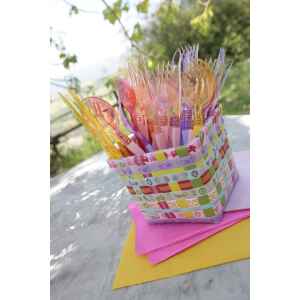 Extra Coltelli di Plastica Clear Head Rosa