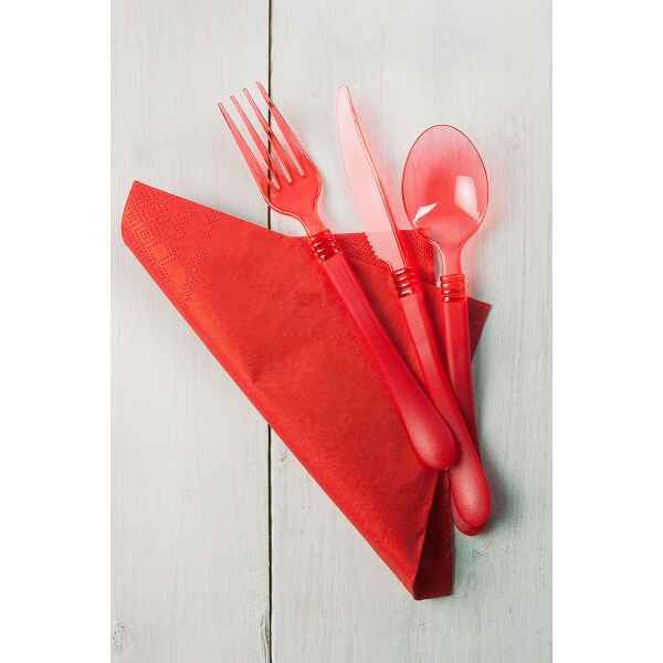 Extra Cucchiai Linea Clear Head Rosso