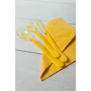 Extra Forchette Linea Clear Head Giallo