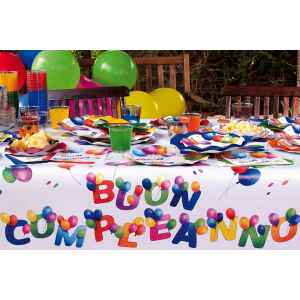 Bicchieri di Plastica Buon Compleanno 300 cc Extra