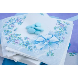 Tovaglioli Battesimo Celeste 33 x 33 cm 20 Pezzi Ex.Tra.