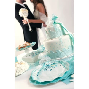 Piatti Piani di Carta a Petalo Fedi Nuziali 27 cm 2 confezioni Extra