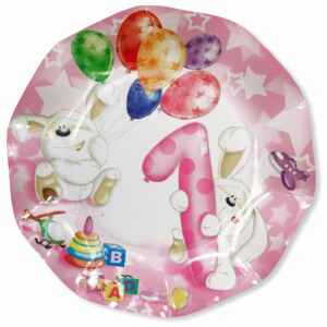 Bicchieri primo compleanno blu 9 x 8 cm - 6 pz. per 1,50 €