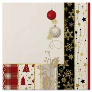 Tovaglioli Natale Patchwork 33 x 33 cm 3 confezioni Extra