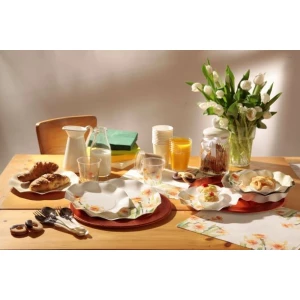 Bicchieri di Plastica 300 cc Floreali Narcisi 10 Pz