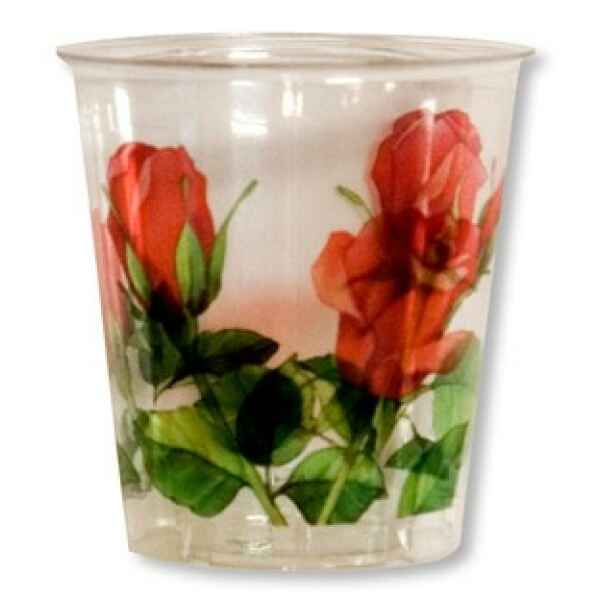 Bicchieri di Plastica 300 cc Rose Rosse 3 confezioni Extra