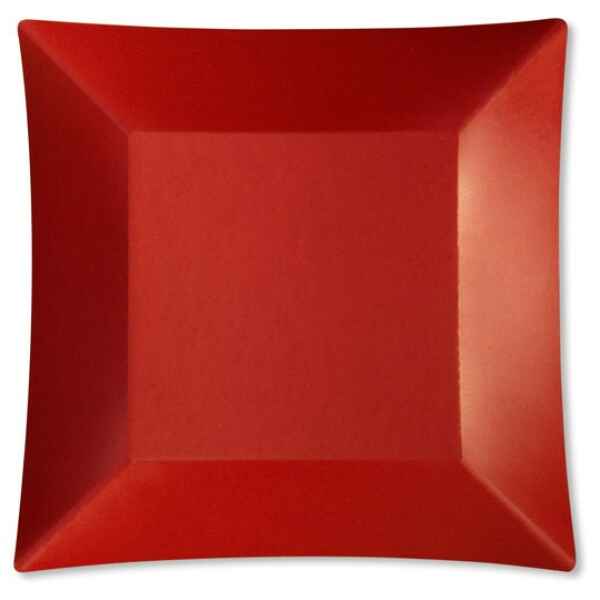 Piatti Piani di Carta Quadrati Piccoli Rosso opaco Wasabi 19 x 19 cm Extra