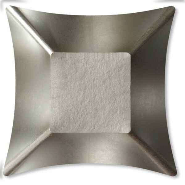 Piatti Piani di Carta Quadrati Piccoli Argento Satinato Wasabi 19,8 x 19.8 cm Extra