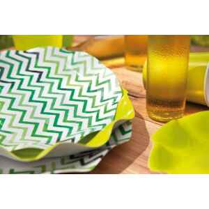 Tovaglioli Chevron Verde 33 x 33 cm 3 confezioni Extra