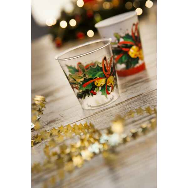 Bicchieri di Plastica Jingle Bells 300 cc 3 confezioni Extra