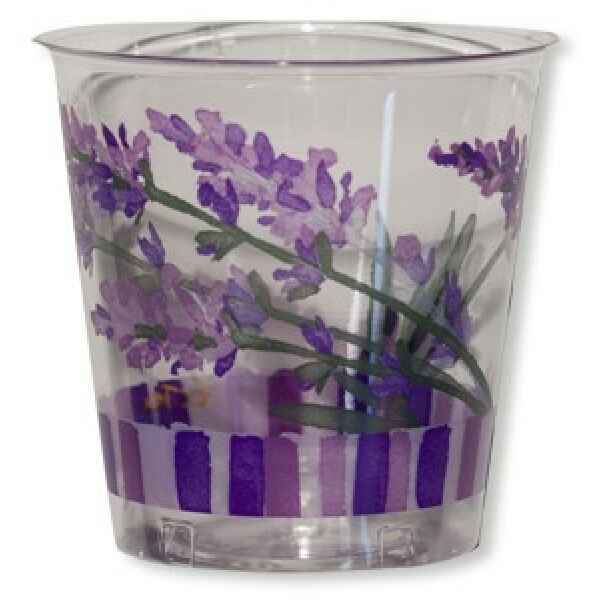 Bicchieri di Plastica Fiori Lavanda 300 cc 3 confezioni Extra