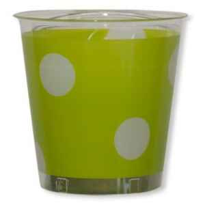 Bicchieri di Plastica Pois Verde Lime 300 cc 3 confezioni Extra