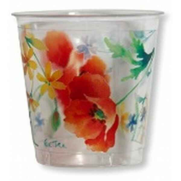 Bicchieri di Plastica Papaveri Poppy 300 cc 3 Confezioni Extra