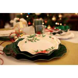 Bicchieri di Plastica Fiori di Natale 300 cc Extra