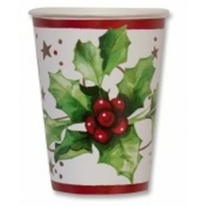 Bicchieri di Carta Christmas Style 250 cc 10 Pezzi