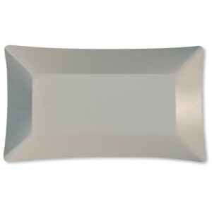 Piatti di Carta Rettangolare Wasabi Bianco Opaco 24,5 x 14,5 cm Extra