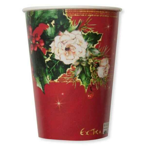 Bicchieri Compostabili Elegance Christmas 250 cc 3 confezioni Extra