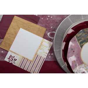 Tovaglioli Rose Gold Christmas 33 x 33 cm 3 confezioni Extra