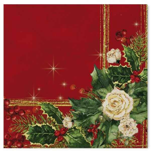 Tovaglioli Elegance Christmas 33 x 33 cm 3 confezioni Extra