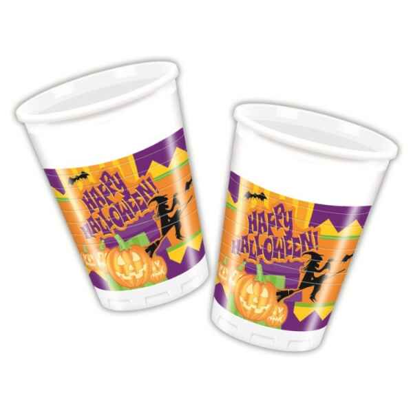 Bicchieri di Plastica 180 - 200 cc Happy Halloween Extra