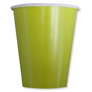 Bicchieri Compostabili Verde Lime 250 cc 8 Pz
