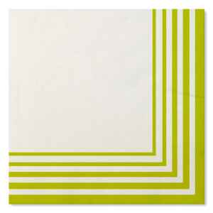 Tovaglioli Compostabili Bianco Verde Lime 33 x 33 cm 3 confezioni Extra