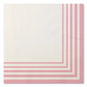 Tovaglioli Compostabili Bianco Rosa Quarzo 33 x 33 cm 3 confezioni Extra