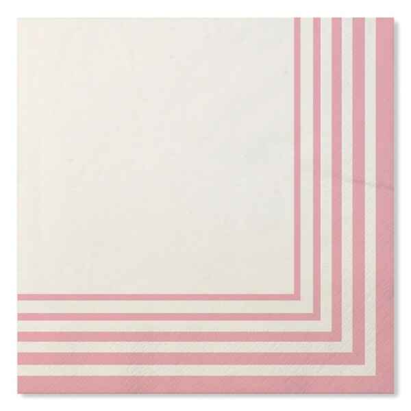 Tovaglioli Compostabili Bianco Rosa Quarzo 33 x 33 cm 3 confezioni Extra
