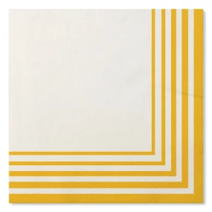 Tovaglioli Compostabili Bianco Giallo 33 x 33 cm 3 confezioni Extra