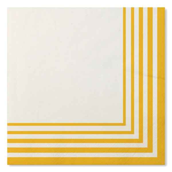 Tovaglioli Compostabili Bianco Giallo 33 x 33 cm 3 confezioni Extra