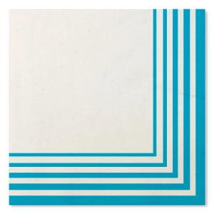Tovaglioli Compostabili Bianco Turchese 33 x 33 cm 3 confezioni Extra