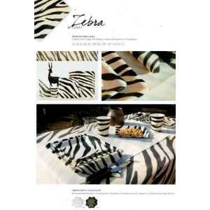 Piatti Piani di Carta a Petalo Zebra 27 cm Extra