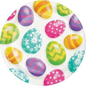 Piatto 23 cm Easter Eggs 8 pz