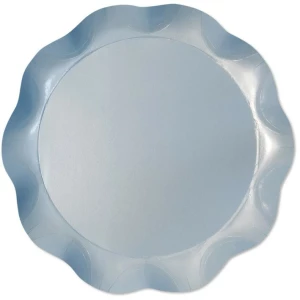 Vassoio Tondo 30 cm Celeste Perlato 1 Pz Extra