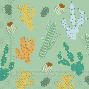 Tovaglioli Cactus 33 x 33 cm 20 Pezzi