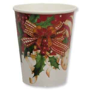 Bicchieri Compostabili Christmas Decoration 250 cc Extra