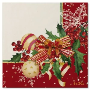 Tovaglioli Compostabili Christmas Decoration 33 x 33 cm 3 confezioni Extra