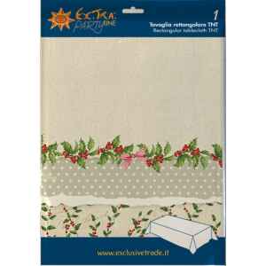 Tovaglia Rettangolare Shabby Christmas 140 x 240 cm Extra