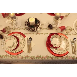 Tovaglia Rettangolare Shabby Christmas 140 x 240 cm