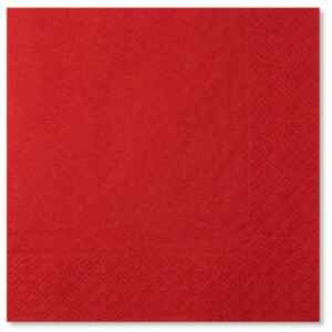 Tovaglioli Rosso 25 x 25 cm 20 Pezzi
