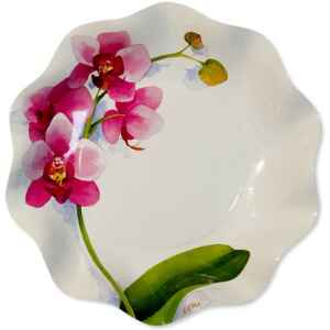 Piatti Fondi di Carta a Petalo Orchidea 24 cm Extra