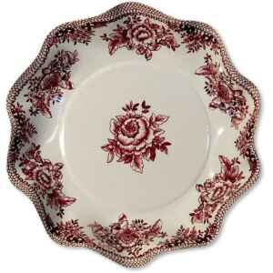 Piatti Fondi di Carta a Petalo Victoria bordeaux 18,5 cm Extra